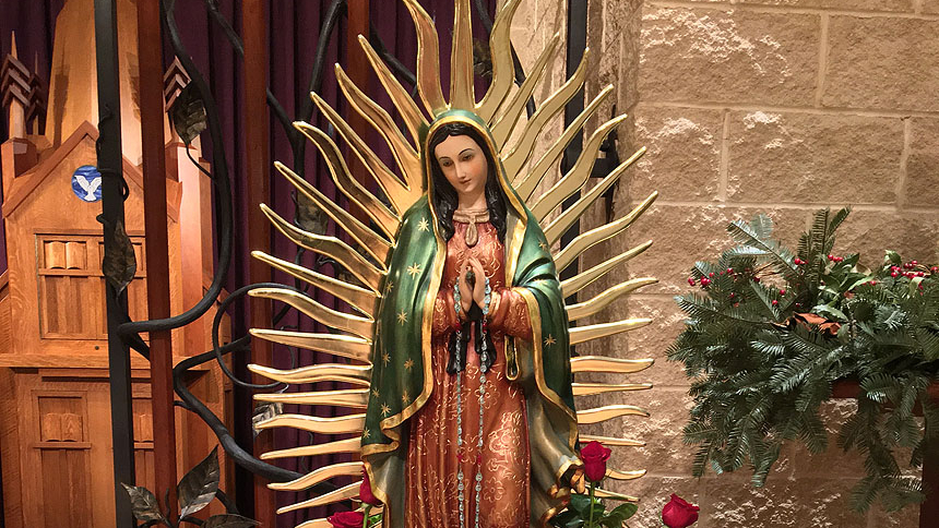 Faithful celebrate Our Lady of Guadalupe