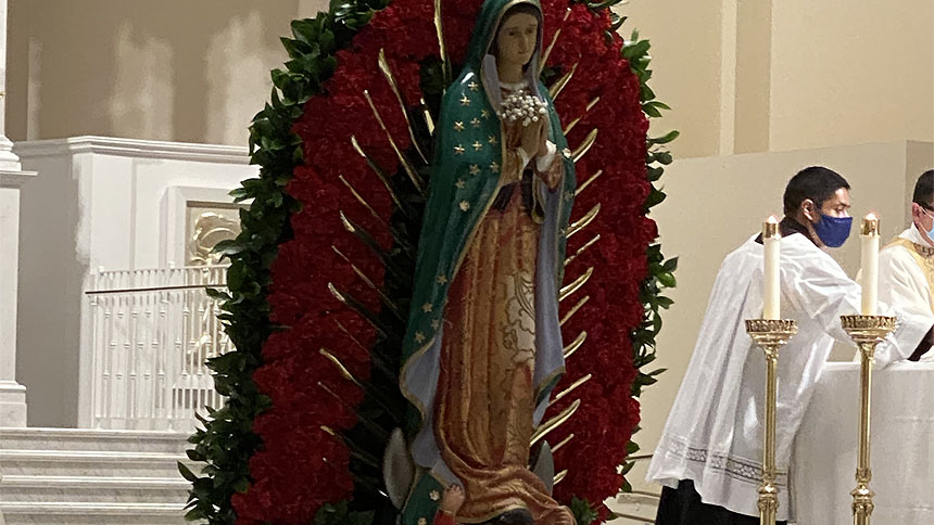 Faithful celebrate Our Lady of Guadalupe