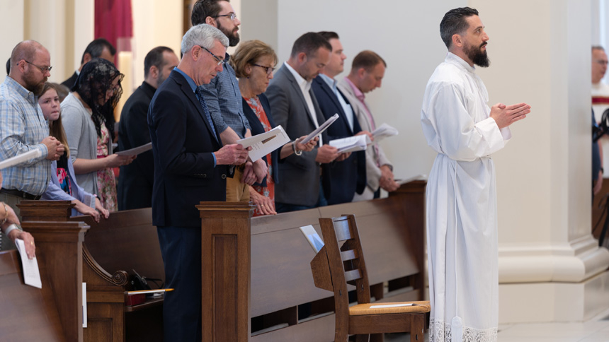 Nicolas Rapkoch is ordained a transitional deacon