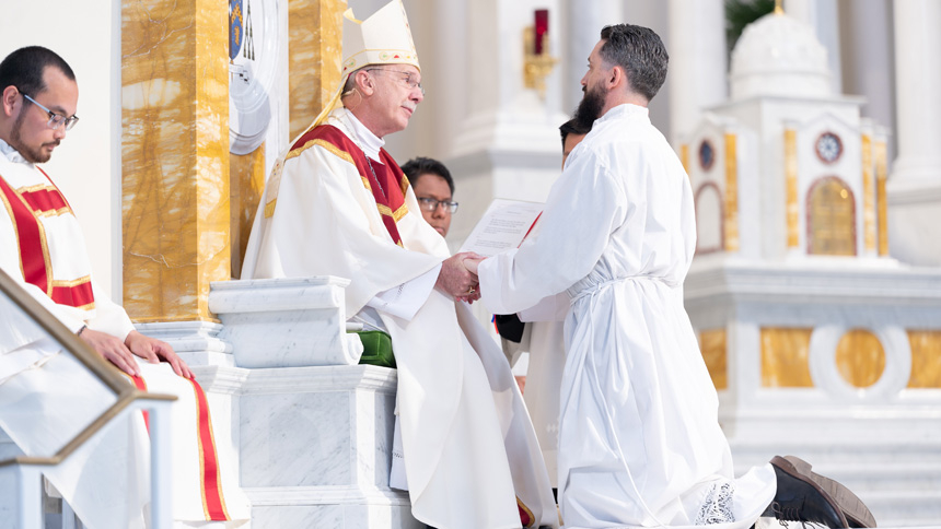 Nicolas Rapkoch is ordained a transitional deacon