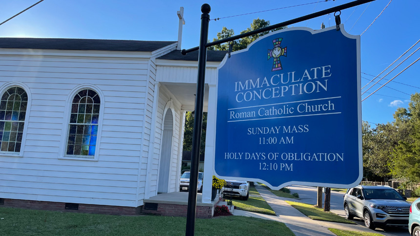 Immaculate Conception, Rocky Mount, celebrates 80th anniversary with Bishop Zarama