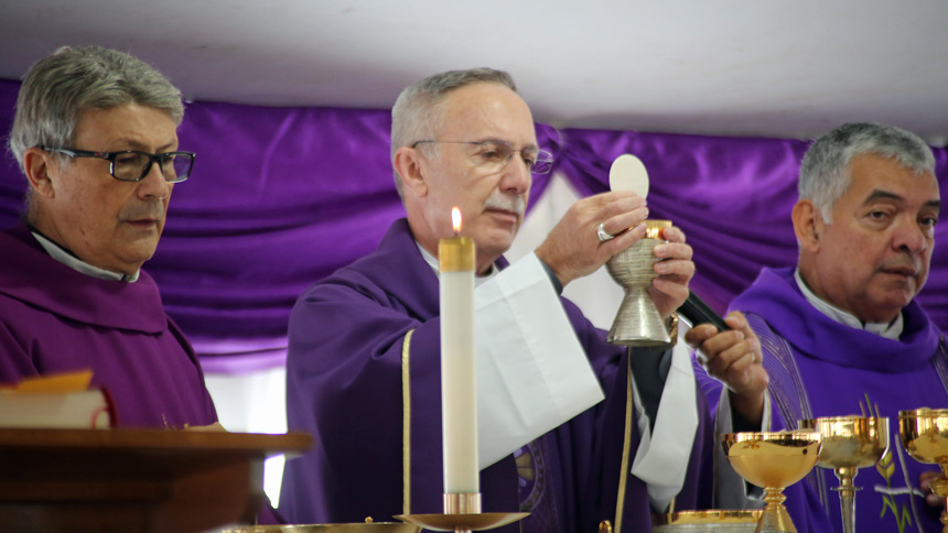 New land blessed; St. Andrew in Red Springs to build new church