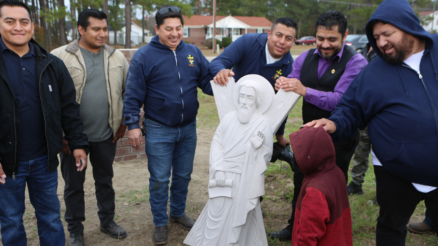 New land blessed; St. Andrew in Red Springs to build new church