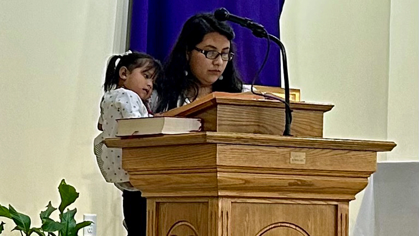 Bishop celebrates Holy Thursday Mass at Immaculate Conception, Clinton