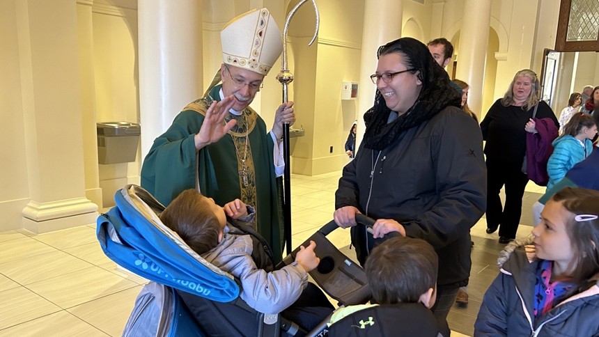 Bishop celebrates annual Mass with homeschool community