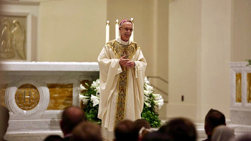 Bishop Luis Zarama at Easter Vigil Mass 2024