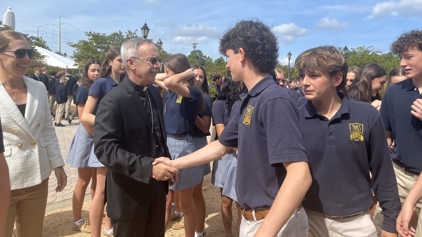 Graduating 8th graders celebrate at cathedral