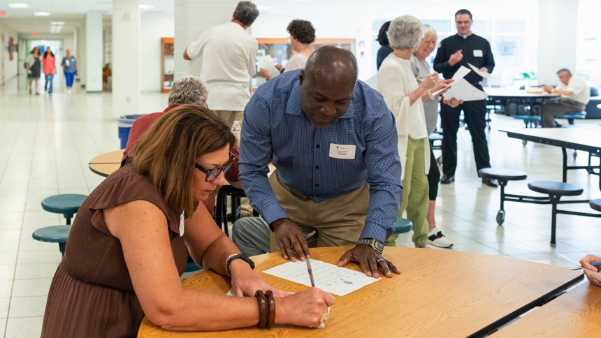 Cardinal Gibbons hosts celebration for parish council members