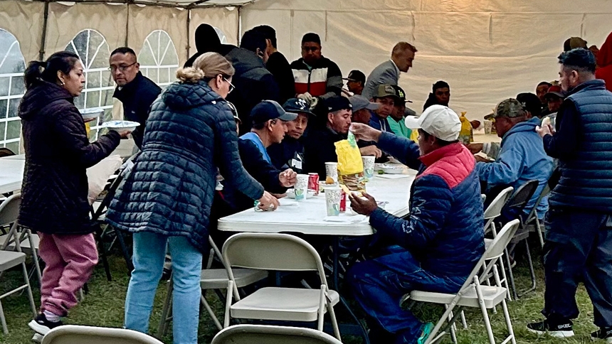 Bishop and cathedral team host Mass for farmworkers